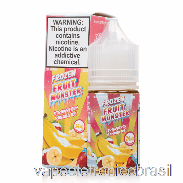 Vape Vaporesso Gelo Morango Banana - Sais Monstros De Frutas Congeladas - 30ml 24mg